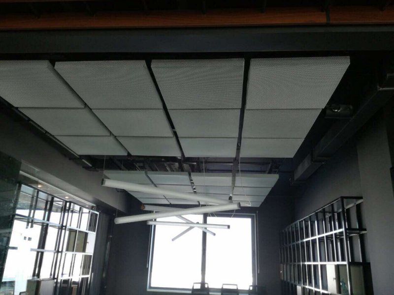 Acoustic treatment in a modern office