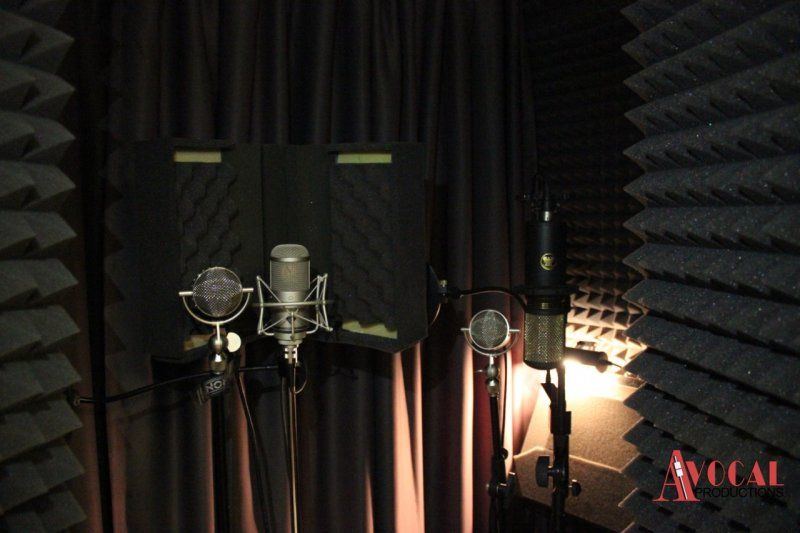 Acoustics in Avocal recording studio