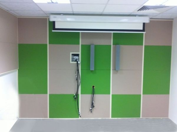 Installation of acoustic panels in Cisco offices