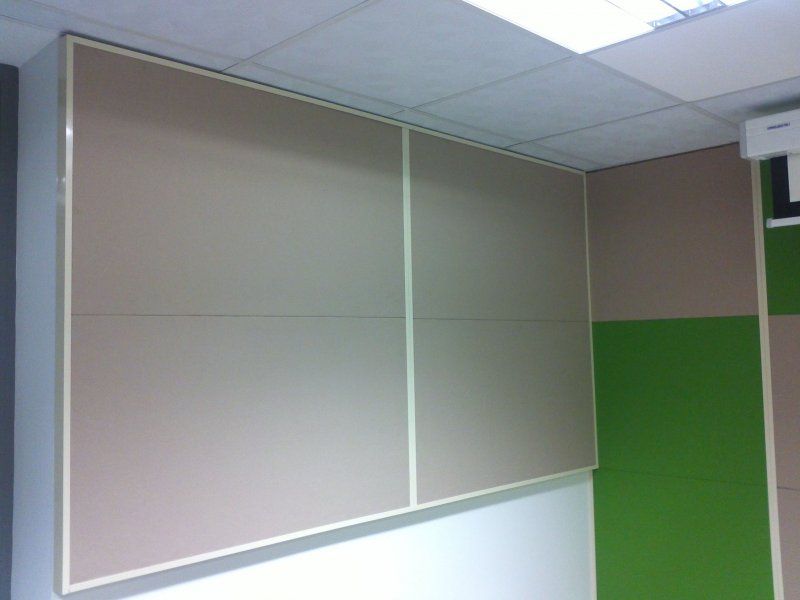 Installation of acoustic panels in Cisco offices