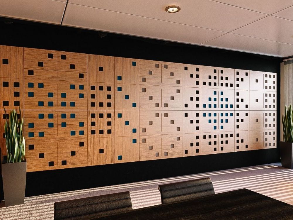 DOMINO™ - Wood & Fabric Acoustic panel