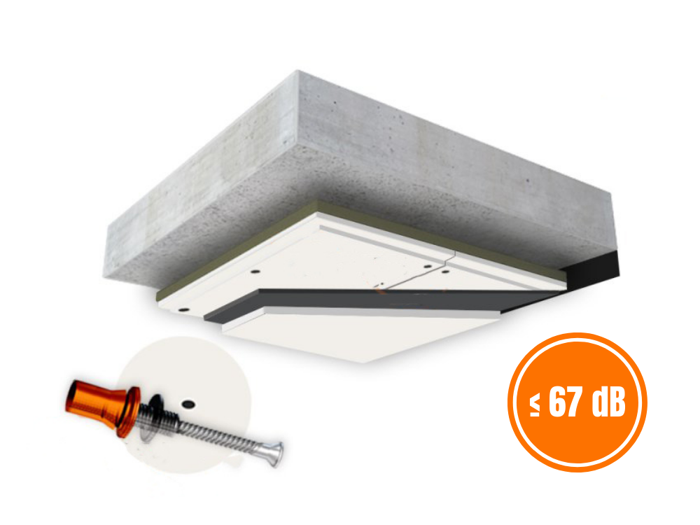 C - MUTE SYSTEM™ 33 sound insulation for ceilings