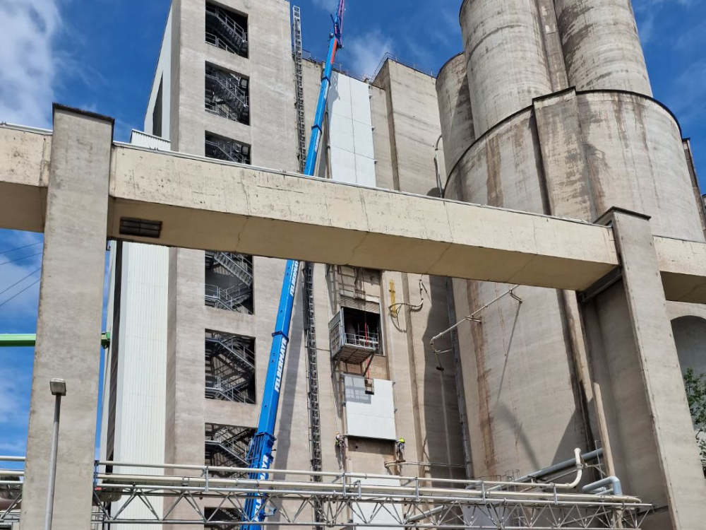 Soundproofing of a cement factory in Austria