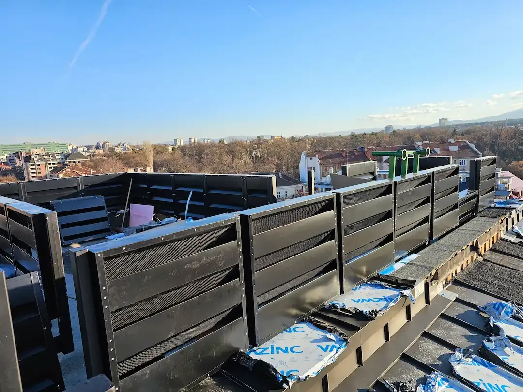 Rooftop Chiller Noise Control on Oborishte Street