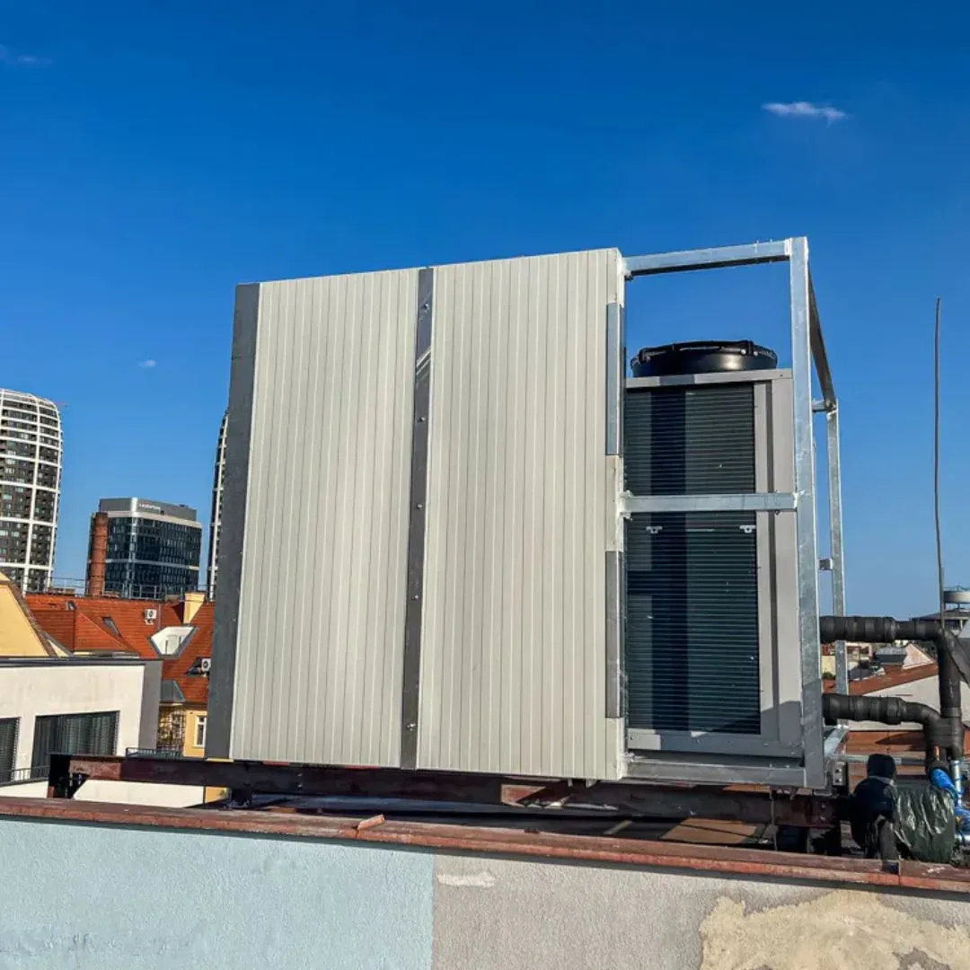 Soundproofing of Rooftop AC Unit with PZP Panels 