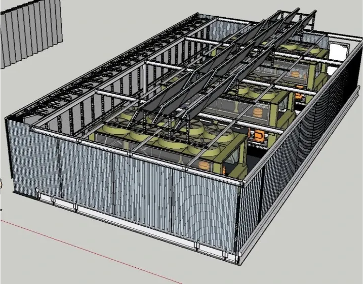 Soundproofing rooftop chillers at Banca Intesa