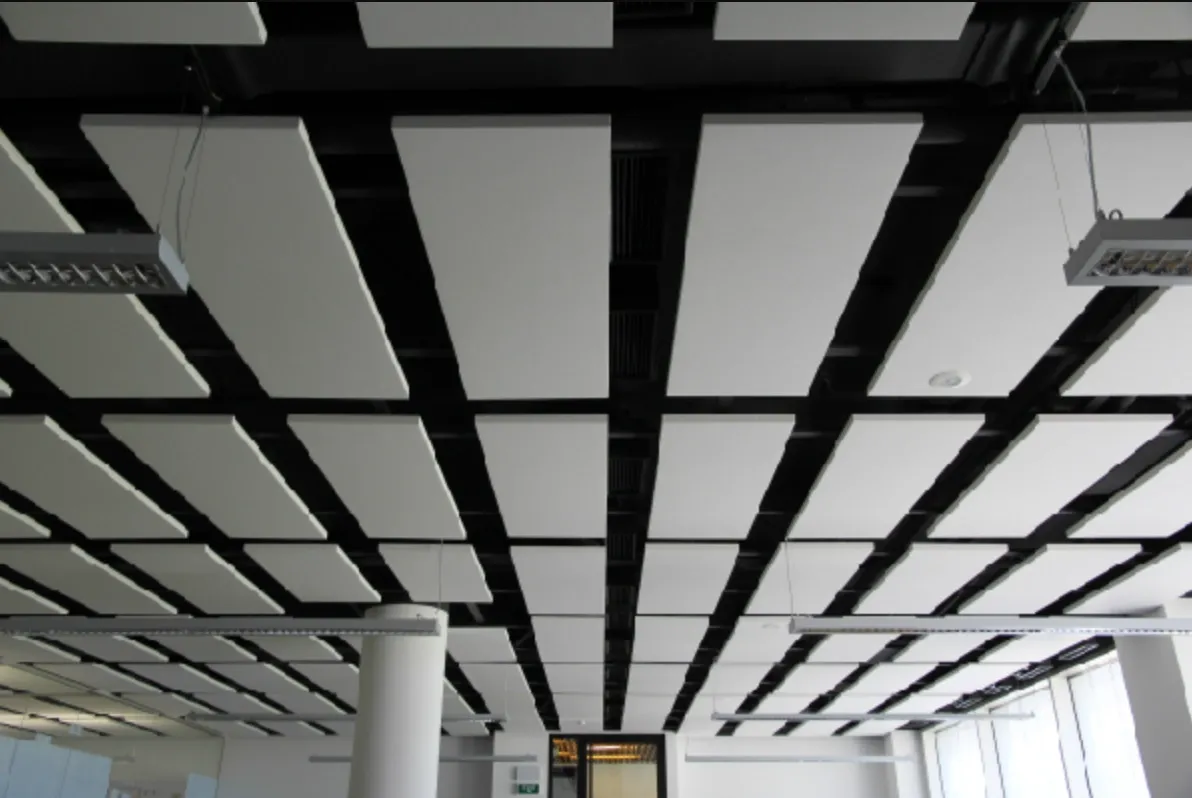Acoustic Ceiling Baffles in the Litex Tower, Sofia
