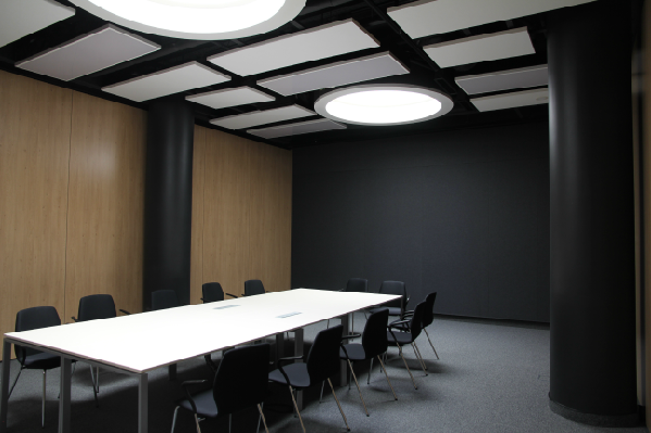 Acoustic Ceiling Baffles in the Litex Tower, Sofia