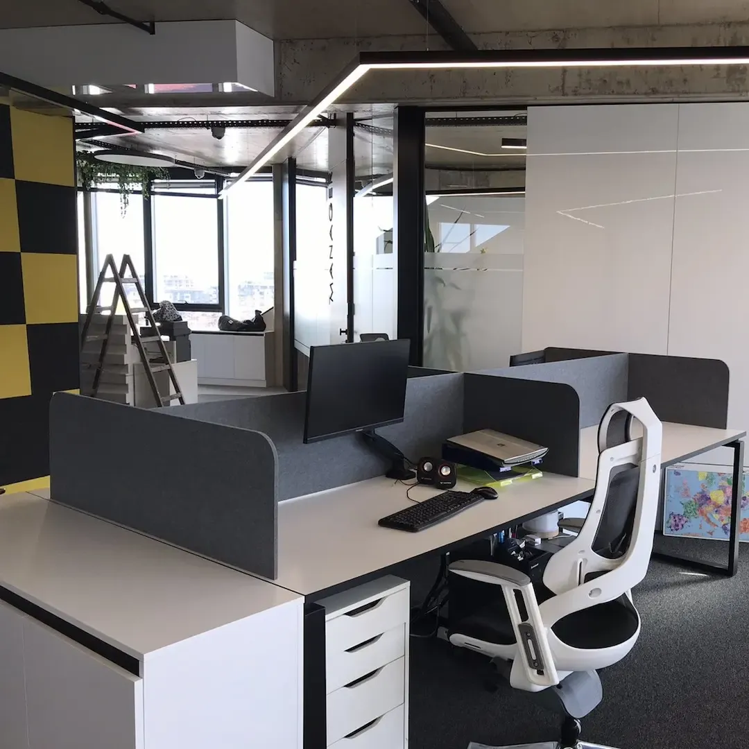 Acoustic Desk Separators for Open-Plan Office Noise Control