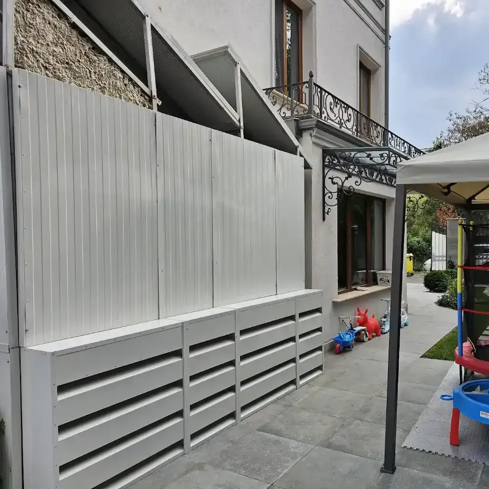 Backyard Soundproofing of Air Conditioning Units with PZP Panels