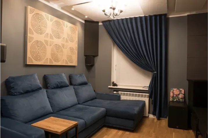 Home cinema acoustic treatment in Estonia