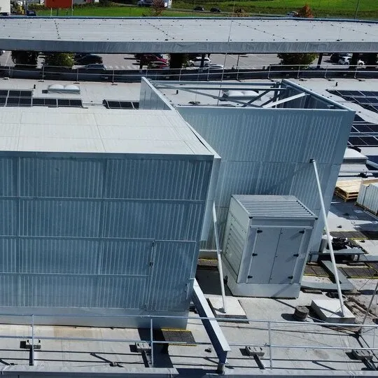 Noise Reduction for Rooftop Chillers and Generators at Rutter Facility