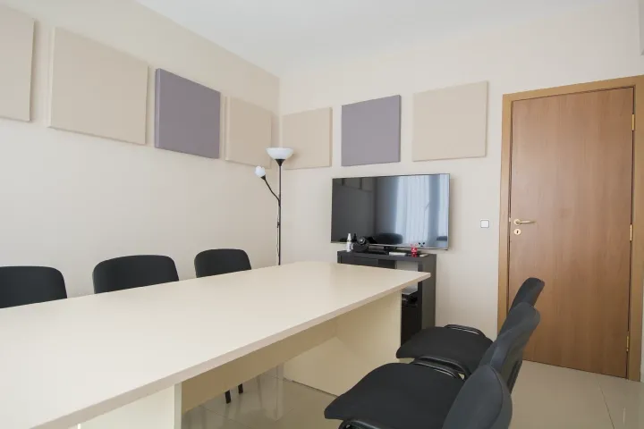 Acoustic Fabric Wall Panels Installed for Documaster