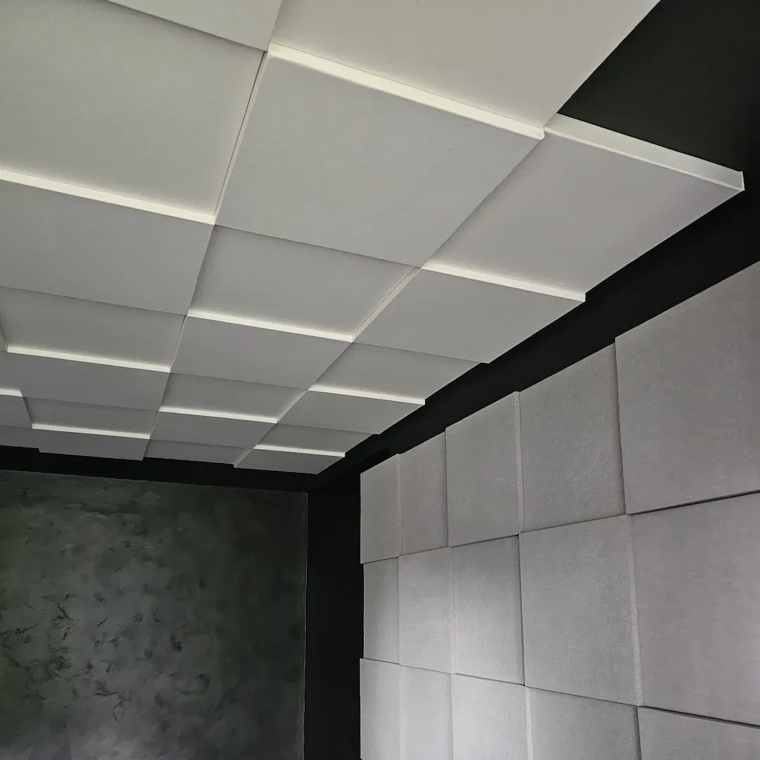 Home Podcast and Music Studio with Echo Wall Acoustic Panels