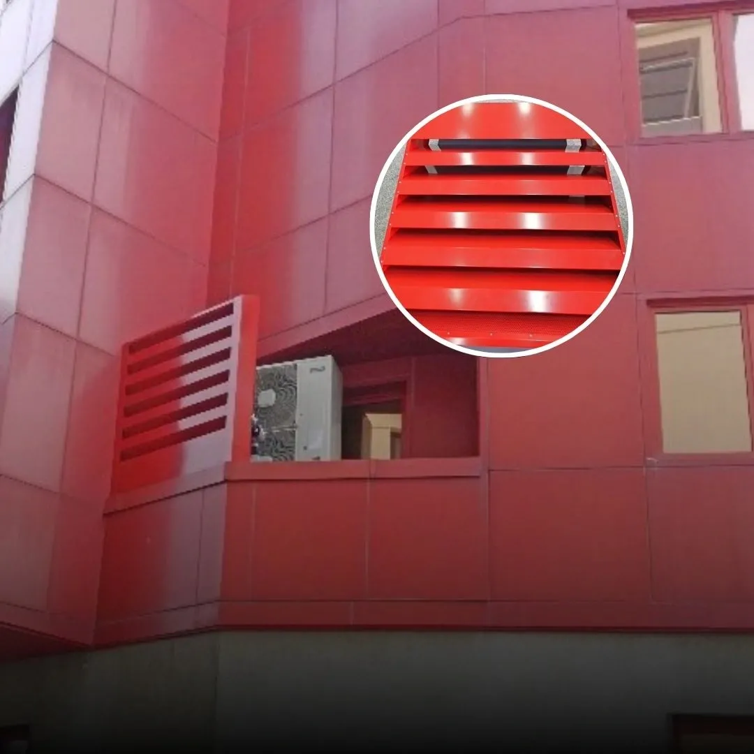 Custom silencer for outdoor air conditioning noise reduction
