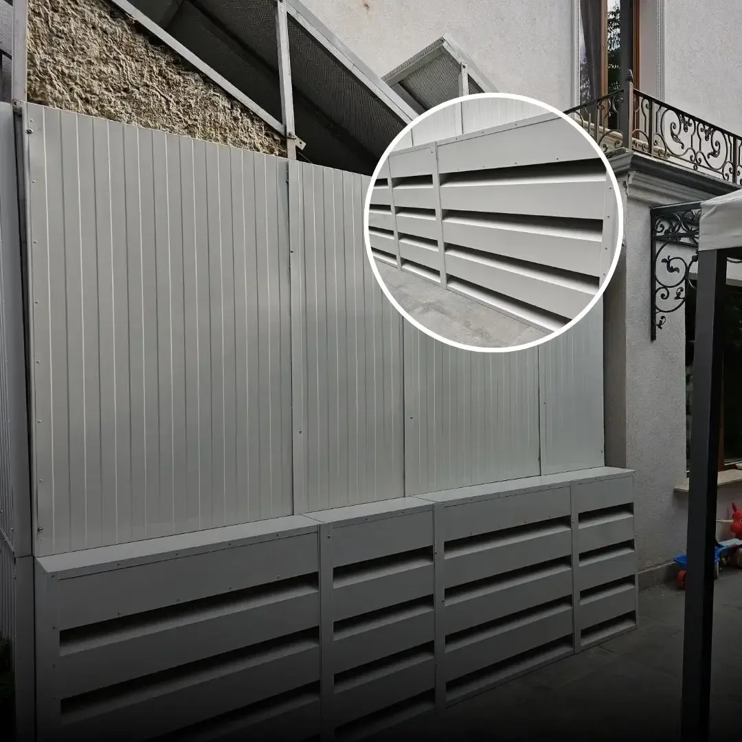 Backyard Soundproofing of Air Conditioning Units with PZP Panels