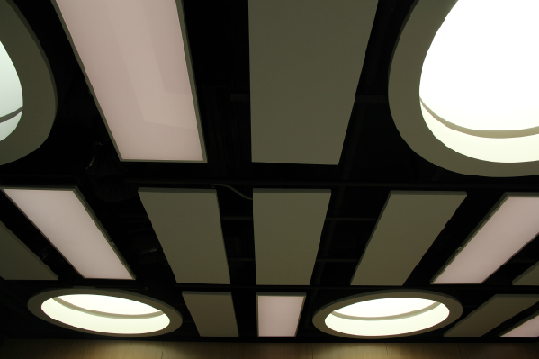 Acoustic Ceiling Baffles in the Litex Tower, Sofia