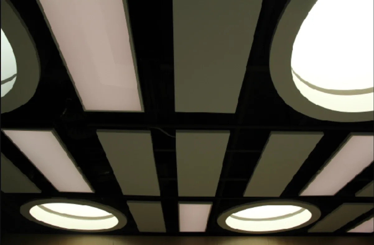 Acoustic Ceiling Baffles in the Litex Tower, Sofia