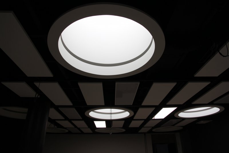 Acoustic Ceiling Baffles in the Litex Tower, Sofia